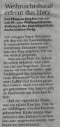 Zeitungsartikel in der MZ